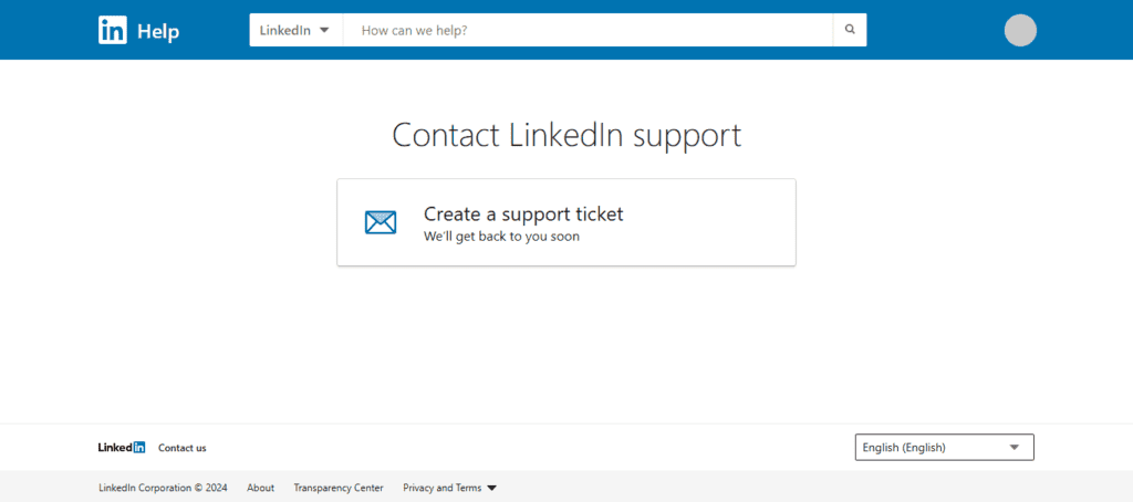 Recover a hacked LinkedIn account